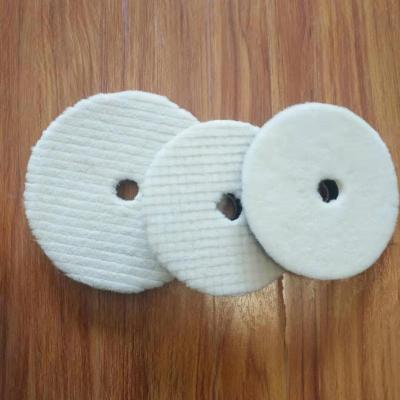 China Durable And Customized 6inch 150mm Japanese Wool Polishing Pad Care Wool Auto Polish Pad For Car for sale