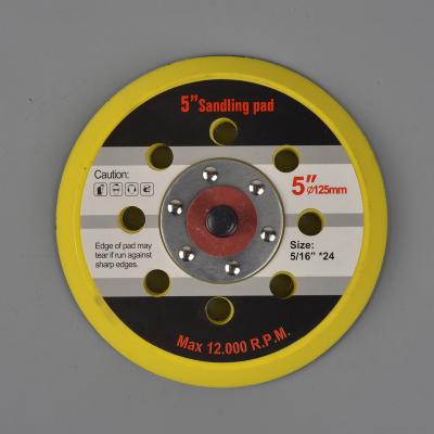 China 6 Inch Hook And Loop Backing Pad 8 Polishing Holes Sanding Pad For Polishing for sale