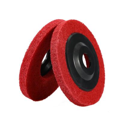 China Large Quality Durable Abrasive Nonwoven Fiber Pad Polishing Wheel For Surface Grinding for sale