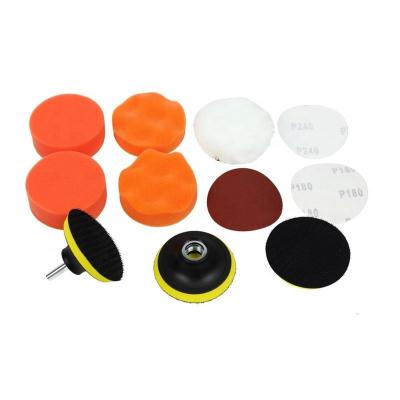 China Car Body Different Sponge Polish Pad Set Foam And Wool Pad Auto Detailing Polishing Kit For Car Polish for sale