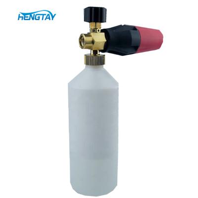 China SS+Brass+Plastic New Arrive Car Auto Detailing Cleaning Snow Foam Lance Rotating Nozzle With 1.2mm Foam Nozzle For Car Wash for sale