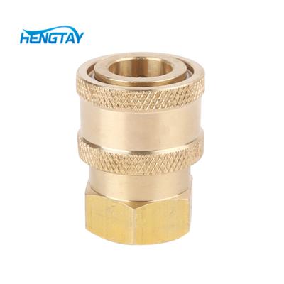 China Connecting Version Brass Quick Release And Stainless Steel Quick Release Socket Nipples for sale