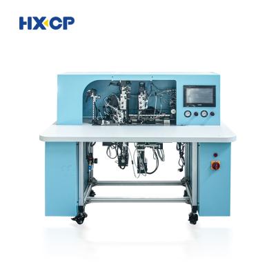 China HX18B Semi Auto Notebook Elastic Band Fixing Machine Effortlessly Fix Elastic Bands for sale