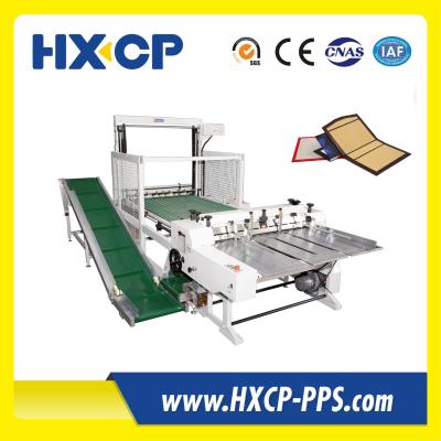 China HX1200 Automatic Paper Board Slitter Finishing Notebook Making Machine Hydraulic Case Machine Cutting for sale