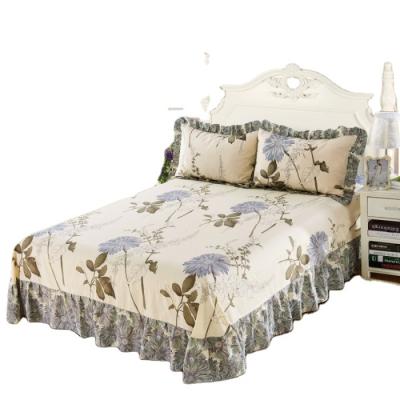 China Soft Hot Sale 100% Cotton Printing Bed Skirt Set 48 for sale