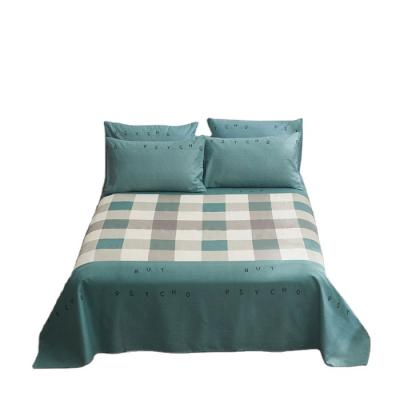 China Hot Sale Soft 100% Cotton Check Bedding 145 Sheet for sale