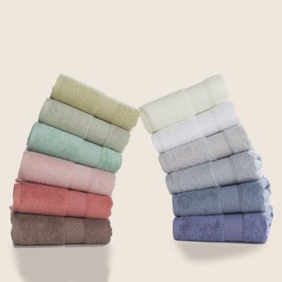 China Modern Design Solid Towel 70*140cm 250 QUICK DRY 100% Cotton Fixed Weave Broken Towel for sale