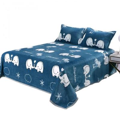 China Home Hot Sale Flannel Printing Soft Blanket 42 Double for sale