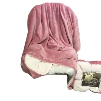 China Warm Coral Velvet Fleece Double Layer Modern Design 200 Blanket Blanket for sale