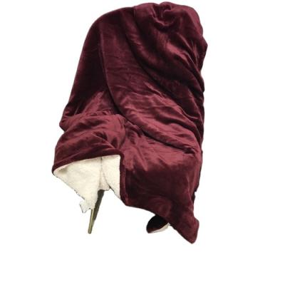 China Coral Fleece Blanket 203 Selling Sherpa Blanket Warm Casual Double Layer Blanket for sale