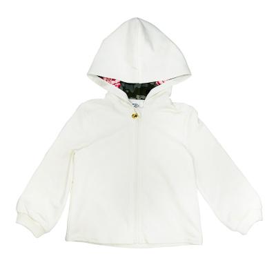 China Breathable OEM Kids Custom Cotton Spandex With Inner Flower Pattern Hood Best For Boys And Girls Jacket for sale