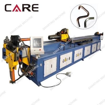 China Building Material Shops DW50CNC 2 Axis CNC Full Automatic Rotary Suction Tube Pipe Bending Machine with Extension Mandrel Length for sale