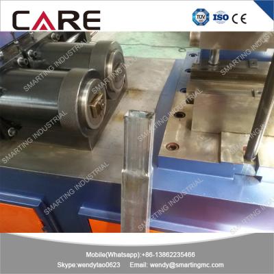 China Automatic rectangle pipe end reducing machine to fit one pipe into another SG-II-80 rectangle pipe end reducing machine for sale