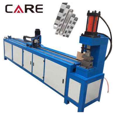 China Building Material Shops PH-125CNC Automatic Hydraulic Pipe Square Hole Punching Machine with Servo Feeding for sale