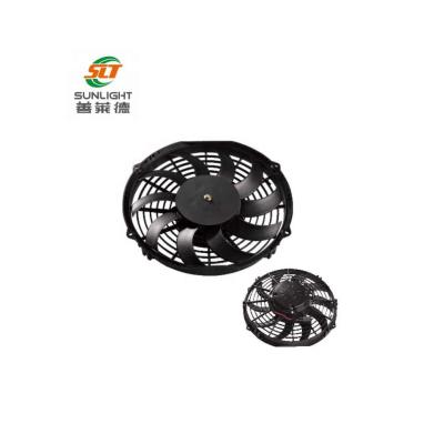 China Factory 10 Inch Refrigerated Truck Condenser Fan High Efficiency Brush DC Axial Fan 24V for sale