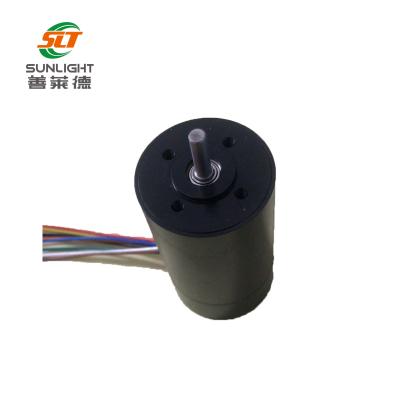 China Totally enclosed 48v 200w 35mm brushless electric dc coreless motor for sale