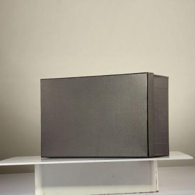 China Recyclable Custom Design Big Black Rigid Paper Box With Lid Cardboard Gift Paper Box Packaging for sale