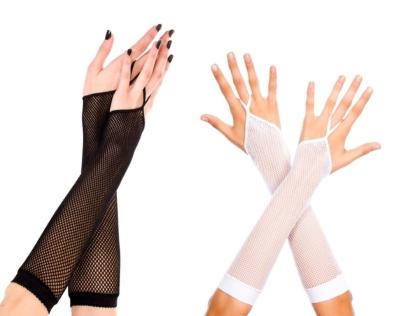 China Factory Outlet Transparent Nylon Hang Rope Net Gloves For Women One Size for sale