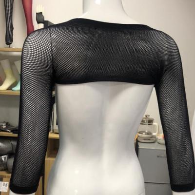 China Different Colors Breathable Lace Up Net Arm Bolero Bolero Shoulder Shrugs For Sexy Women for sale