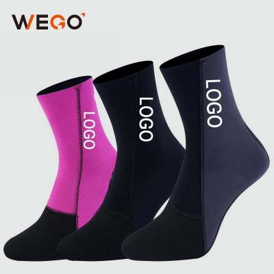 China Adult Quick Dry Breathable Anti-skid Neoprene Beach Swimming Water Sport Shoes Custom Logo Sock Non Slip Grip Diving Socks for sale