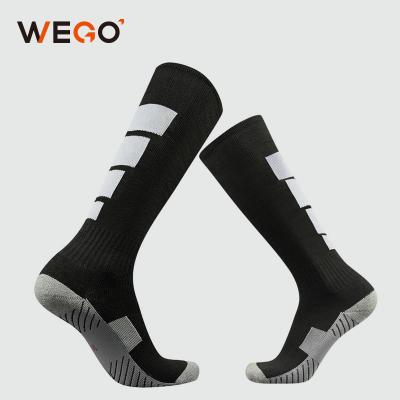 China Wholesale Custom Logo Sport Professional Non-Slip Anti Slip Knee High Soccer Football Socks Breathable Long for sale