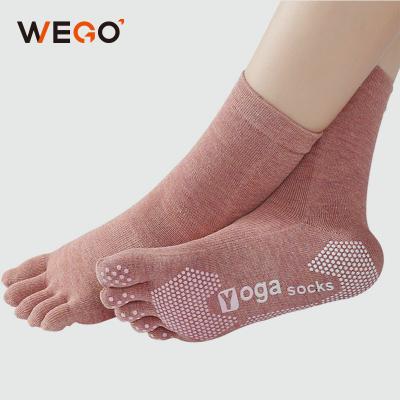 China Wholesale custom logo grips cotton fitness non-slip yoga socks breathable for women for sale