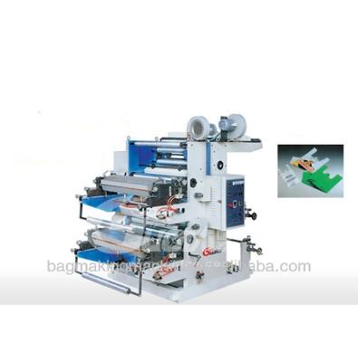 China Printing Roll Plastic Cellophane Bag High Speed ​​Two Colors Flexographic Printing Machine for sale