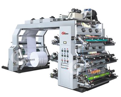 China The Factory Price flexographic machine film printer 6 color high speed plastic sheet printing for sale