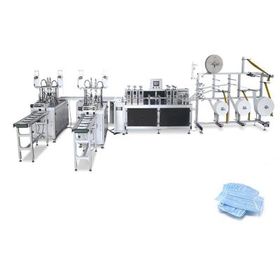 China Nonwoven Face Mask Machine Public Place Fully Automatic Disposable Surgical Medical Face Mask Making Machine Price for sale