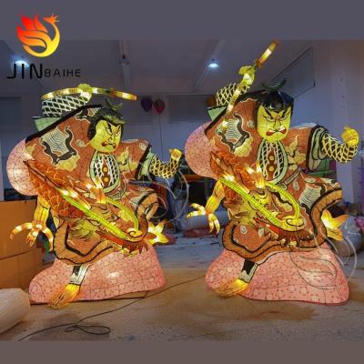 China Japanese Element Style Character Environmental Friendly Customized Samurai Lantern Festival For Korea Japan North Korea Theme Event for sale