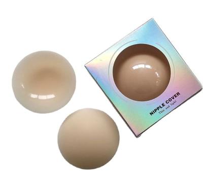 China 8cm Ultra Soft Nipple Covers Reusable Nipple Pastes for Women Peel Breast Petals Silicone Adhesive Nipple Cover for sale