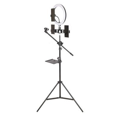 China Adjustable Shine Professional 2.1 Light Shooting Tripod Stand Cell Phone Holders Light Stand for sale