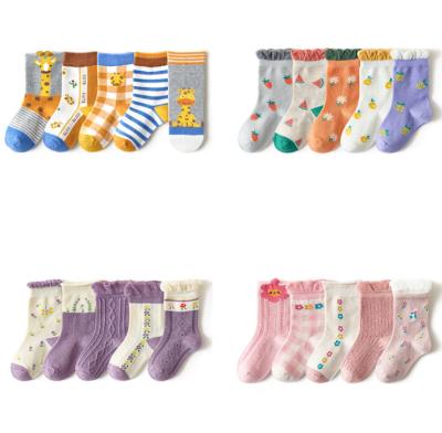 China OEM Cotton Anime Cartoon Breathable Ready Running Baby Socks Custom Cute Baby Socks for sale