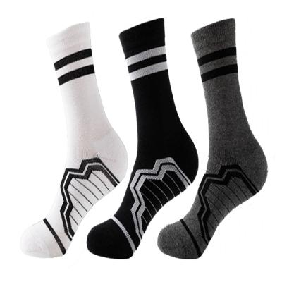 China Custom Cushioned Manufacturer Viable Men Crew Cotton Terry Basketball Cycling Running Socks Logo Sock Custom Sports Socks for sale