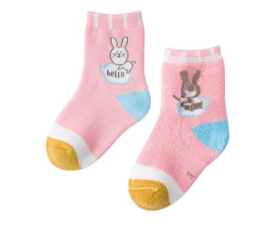 China Breathable Cotton Kids Terry Socks Custom Designer Thick Winter Socks For Kids for sale