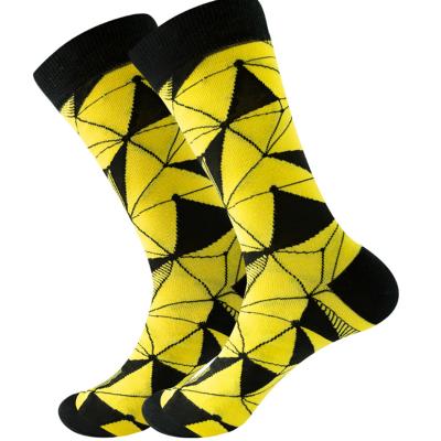 China Anti-Fault Ready Ship Customized Bright Colorful Dress Socks Stylish Colorful Running Happy Men's Cotton Unique Pizza Socks for sale