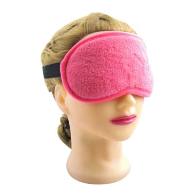 China Custom Anti-wrinkle Cartoon Design Animal Embroider Plush Sleeping Eye Mask For Travel for sale