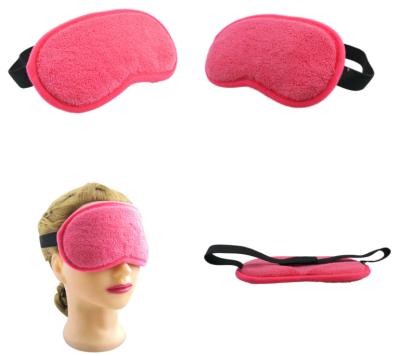 China Wholesale Custom Circles Polyester Dark Factory Travel Eye Mask Embroidery Logo Microfiber Plush Sleep Eyemask for sale