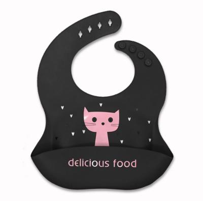 China BPA Design Silicon Baby Bibs Custom Made Animal Food Grade Free Soft Silicone 3d Bibs With Crumb Catcher for sale