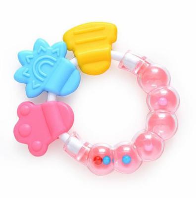 China Soft toy baby teether ring food grade silicone baby teether BPA free play baby toys wholesale teether for sale