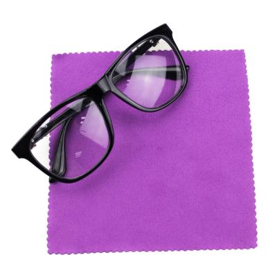 China eyewear logo printing accessories customized suede microfiber lens sunglasses cleaning cloth 001 for sale