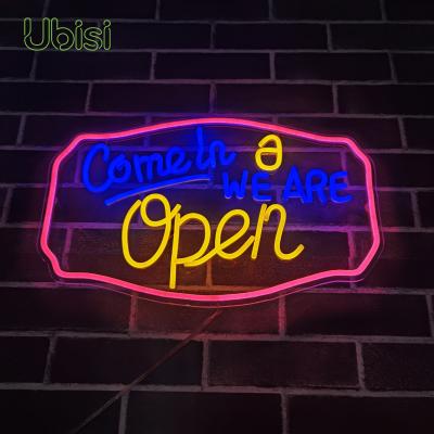 China High End Custom Retail Store Ubisi Restaurant Open Led Sign Neon for sale