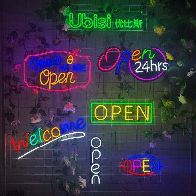 China Office China Custom 5000 Hours Working Open Life 3D Neon Sign for sale