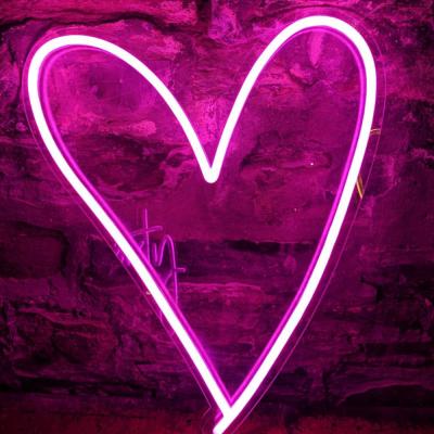 China Wholesale High Quality Custom Hotel Heart Acrylic Neon Sign Led Neon Lights Sign for sale