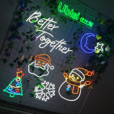 China Stores Custom Led Neon Lamp Christmas Lights Wholesale Led Neon Signs For Wall Decor for sale