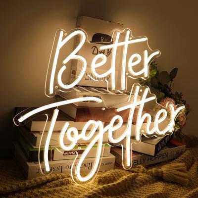 China Retail Store Alibaba Top 10 Maker Better Together Neon Sign Custom for sale