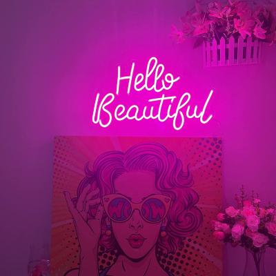 China 2022 Neon Signs Acrylic Neon Signs Wholesale Retail Store High Quality Neon Sign Beautiful Hello for sale