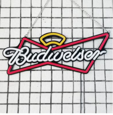 China Warehouse free design type 2022 the new customs lead Budweiser neon sign for decorative neon signs customized for sale