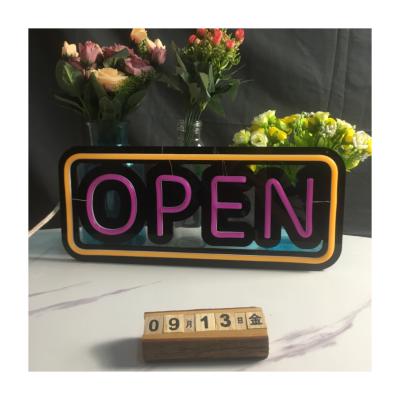 China Hot-Selling High Quality Retail Store Big In ONLY 18USD Running Today Ready To Ship Mini Flexible Colorful LED OPEN Neon Sign for sale