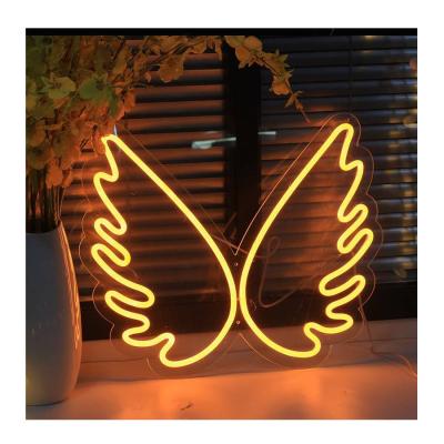 China High Quality Dropshipping Angel Wings Neon Sign For Retail Shop Wholesale Neon Sign Shop School Bar for sale